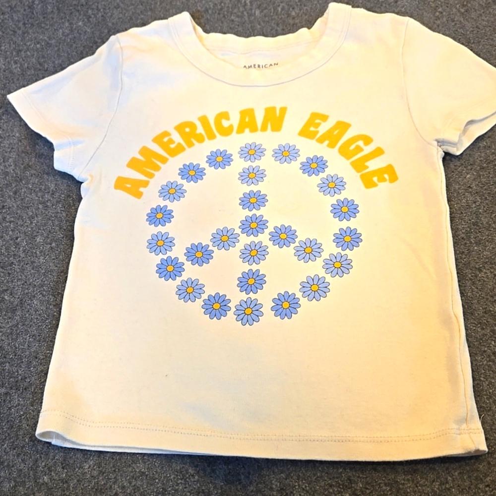 American Eagle crop baby tee